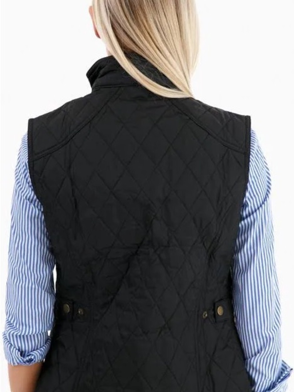 Barbour Black Liddesdale Quilted Gilet Vest US12 - Picture 5 of 8